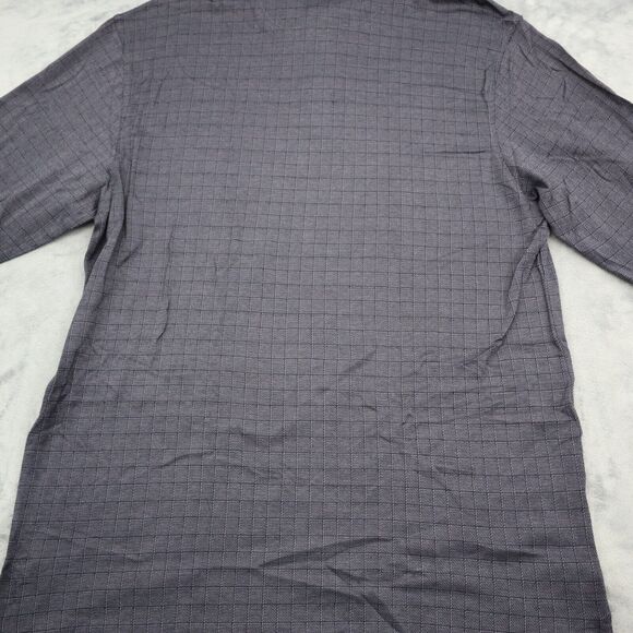 Payne Stewart Shirt Mens LS L Black Gray Check Legacy Polo 100% cotton Casual - Picture 16 of 16